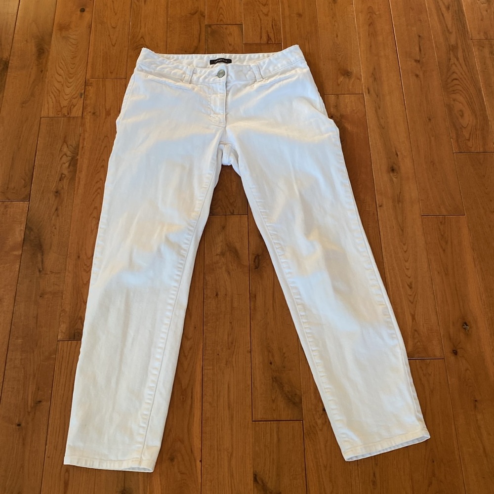 Lands' End Women's White Jeans